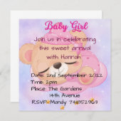 ベビーシャワーの招待状 招待状 (正面/裏面)