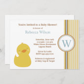 ベビーシャワーの招待状 招待状 (正面/裏面)