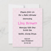 ベビーシャワーの招待状 招待状 (裏面)