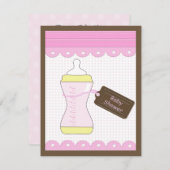 ベビーシャワーの招待状 招待状 (正面/裏面)