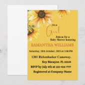 ベビーシャワーの招待状 招待状 (正面/裏面)