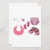 ベビーシャワーの招待状！ 招待状 (正面/裏面)