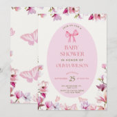 ベビーシャワーの招待状 招待状 (正面/裏面)