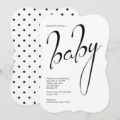 ベビーシャワーの招待状 招待状 (正面/裏面)