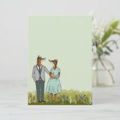 ベビーシャワーの招待状/新生児の発表 招待状 (スタンド正面)