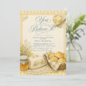 ベビーシャワーの招待状「You+Butter+Believe+It」 招待状 (スタンド正面)