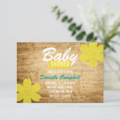 ベビーシャワーの招待|の木製のシャワー 招待状 (スタンド正面)