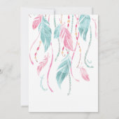 ベビーシャワーの招待|男の子か女の子の夢捕手 招待状 (裏面)