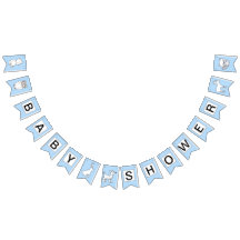 ベビーシャワーの旗-森林創造物