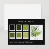 ベビーシャワーの服装 | アップルオーチャードパレット 招待状 (正面/裏面)