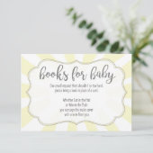 ベビーシャワーの本の要求カードピンクの喜び エンクロージャーカード (スタンド正面)