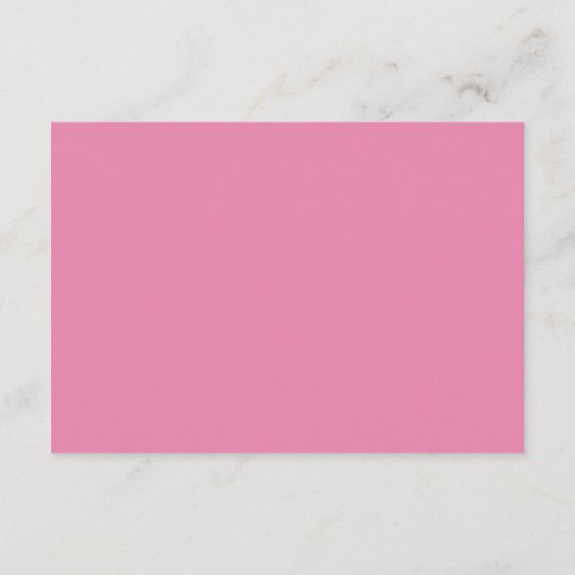 ベビーシャワーの本の要求カードピンクの喜び エンクロージャーカード (裏面)