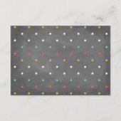 ベビーシャワーの本の要求 エンクロージャーカード (裏面)