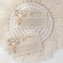 ベビーシャワーの本を待つテディベアバルーン エンクロージャーカード