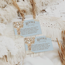 ベビーシャワーの本を待つテディベアバルーン