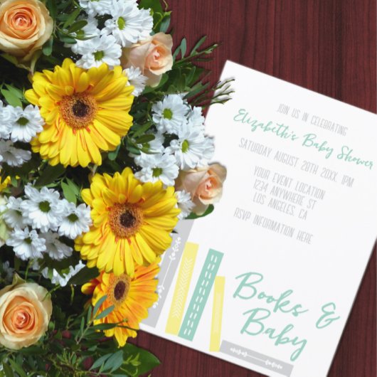 ベビーシャワーの本 招待状