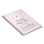 ベビーシャワーの来客名簿 ノートブック (右側)