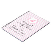 ベビーシャワーの来客名簿 ノートブック (左側)