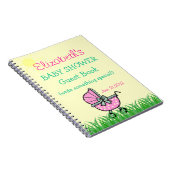 ベビーシャワーの来客名簿 ノートブック (右側)