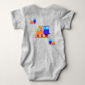 ベビーシャワーの楽しいギフトアイデア - ベビーTシャツ ベビーボディスーツ (裏面)