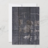 ベビーシャワーの素朴な納屋の木製のメーソンジャー 招待状 (裏面)