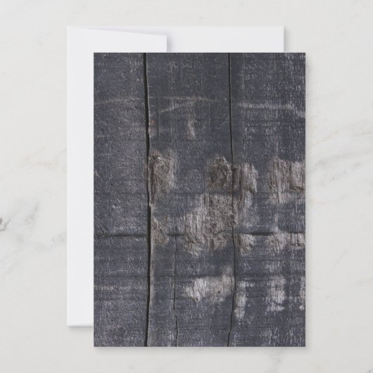 ベビーシャワーの素朴な納屋の木製のメーソンジャー 招待状 (裏面)