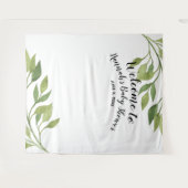 ベビーシャワーの背景、写真小道具、カスタム植物 タペストリー (正面(横))