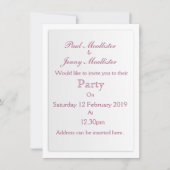 ベビーシャワーの花の招待状 招待状 (正面)