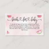 ベビーシャワーの贈り物に最適な絵本　赤ちゃんのための水彩えがき　すいか エンクロージャーカード (正面)