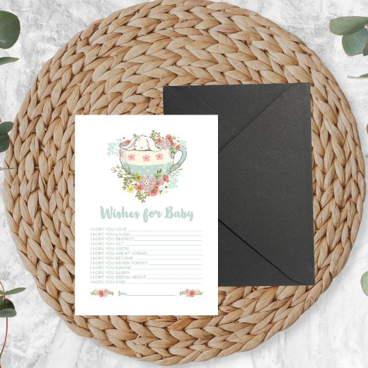 ベビーシャワーの赤ちゃんアクティビティカード 招待状