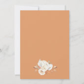 ベビーシャワーの途中の小さなカボチャ 招待状 (裏面)