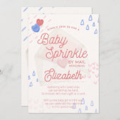 ベビーシャワーの郵送でのお知らせ 招待状 (正面/裏面)