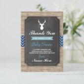 ベビーシャワーの雄鹿カード警官ありがとう 招待状 (スタンド正面)