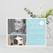 ベビーシャワーの鳥のためのカスタムな写真の招待状 招待状 (スタンド正面)