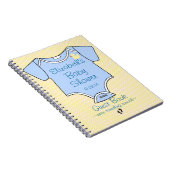 ベビーシャワーの黄色および警官のゲストブック| ノートブック (右側)