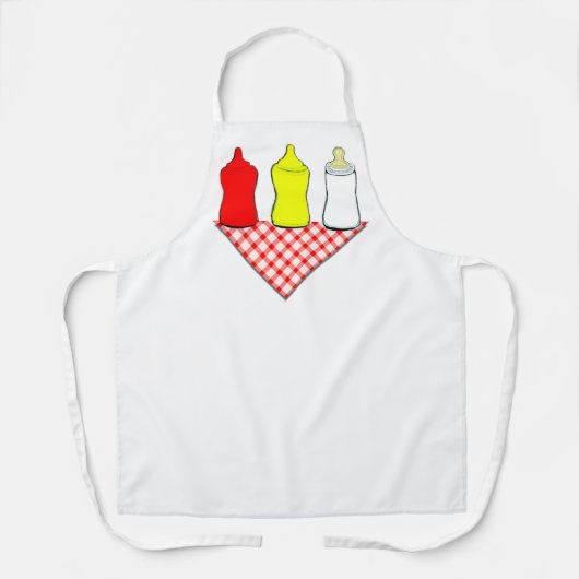 ベビーシャワーのBBQ エプロン (正面)