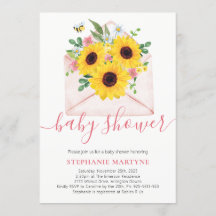 ベビーシャワーひまわりフローラ封筒