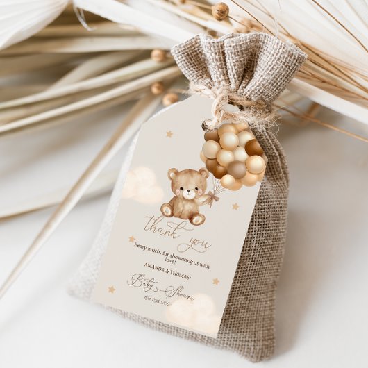 ベビーシャワーをありがとう ギフトタグ