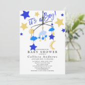 ベビーシャワーをベビームーンスターズでクリブ 招待状 (スタンド正面)