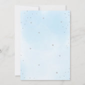 ベビーシャワーを待つテディベアバルーン 招待状 (裏面)