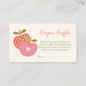 ベビーシャワーアップルの私たちの目の秋おむつラッフル エンクロージャーカード (正面)