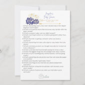 ベビーシャワーアドバイスは誰もゲームカードを教えていない サンキューカード (正面)