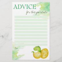 ベビーシャワーアドバイスカードはすぐに卵を孵化