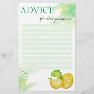 ベビーシャワーアドバイスカードはすぐに卵を孵化 便箋