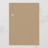 ベビーシャワーアドバイスカードぶら下がった- Cages & Jars アドバイスカード (裏面)