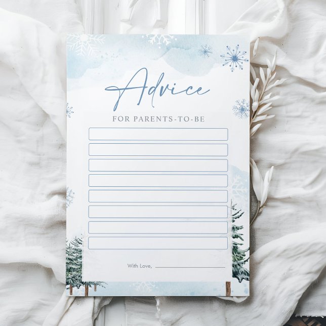 ベビーシャワーアドバイスカード (クリエイターアップロード済み)