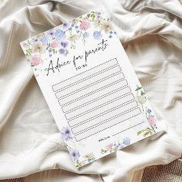 ベビーシャワーアドバイスカード