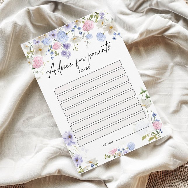 ベビーシャワーアドバイスカード (クリエイターアップロード済み)