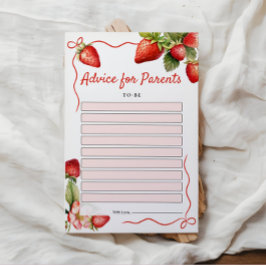 ベビーシャワーアドバイスカード