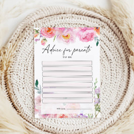 ベビーシャワーアドバイスカード